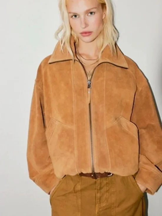 We The Free 'Sonny' Suede Pullover in Camel (NWT) - Picture 1 of 5